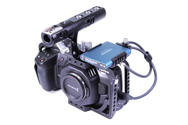 LanParte Blackmagic PCC 4K Full Cage with SSD-T5 Clamp - Image 3