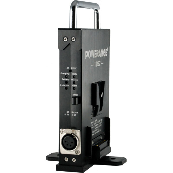 Powerange World Smallest V-Mount Portable Simultaneous Dual Charger & 16.7V UPS Power Station