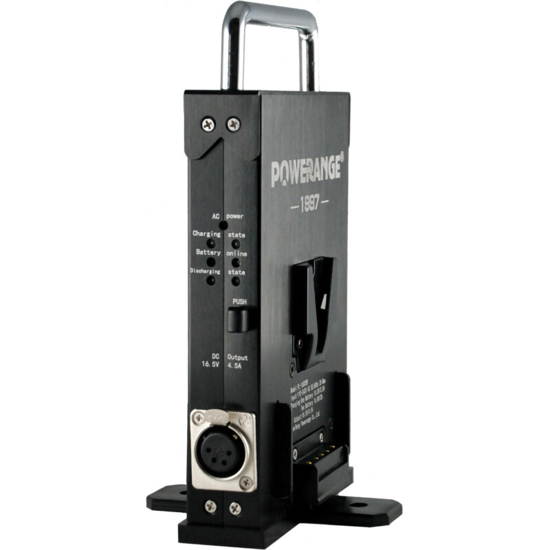 Powerange World Smallest V-Mount Portable Simultaneous Dual Charger & 16.7V UPS Power Station