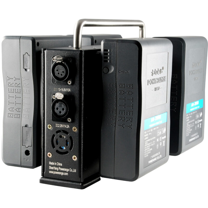 Powerange Gold-Mount SLIM Portable Simultaneous Quad Charger & 28V Power Station - Image 2