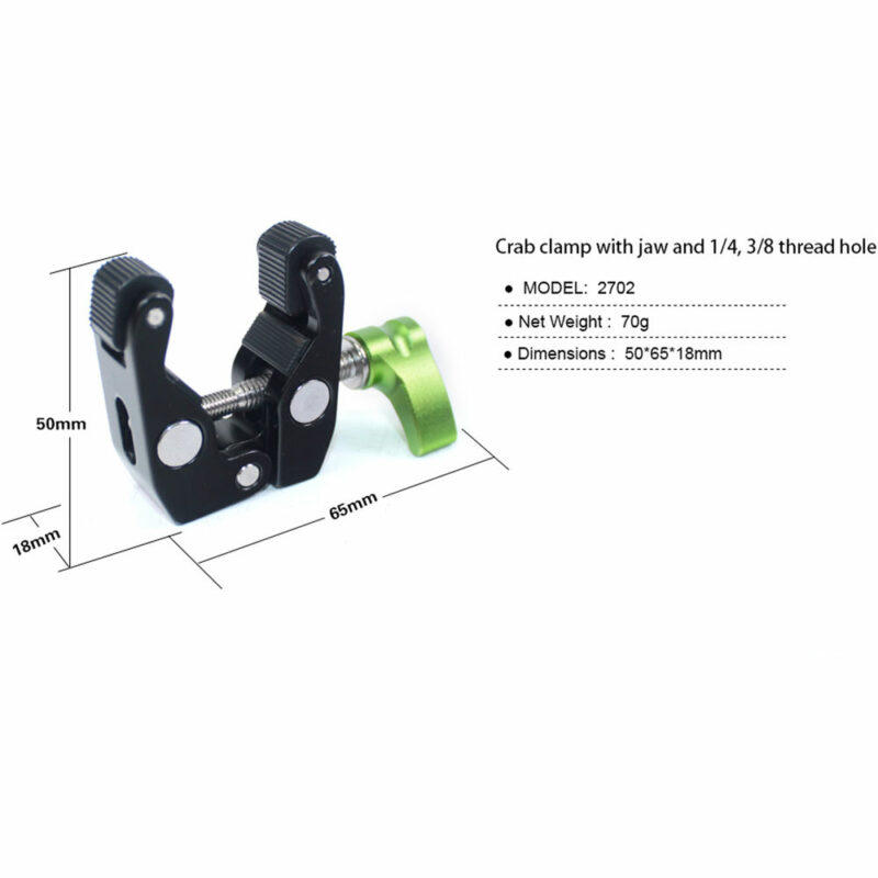 LanParte C clamp with 1/4 and 3/8 thread - Image 12
