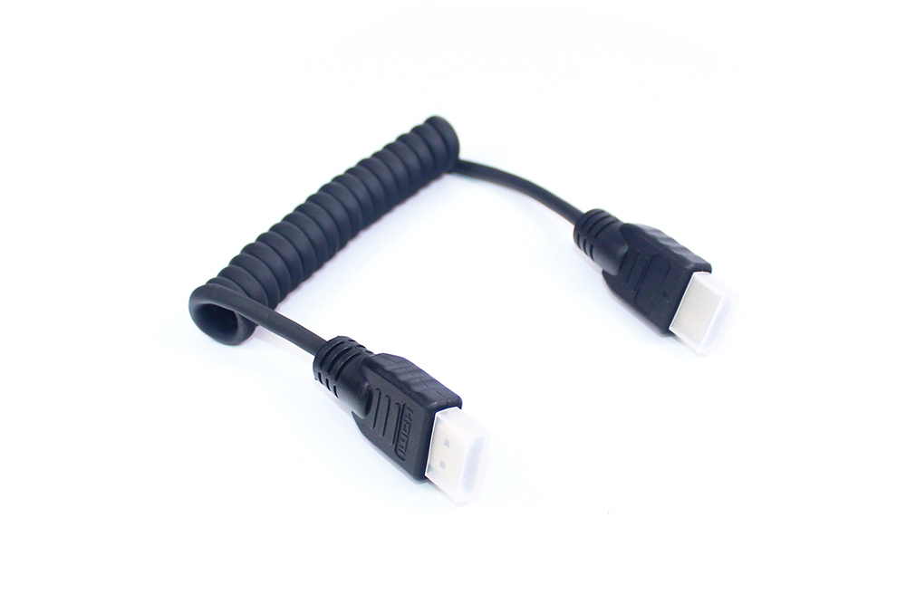 Coiled HDMI Cable