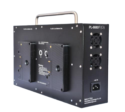 POWERANGE 4A Quad Fast Charger for Gold-mount 28V Batteries with 48V/28VDC Output