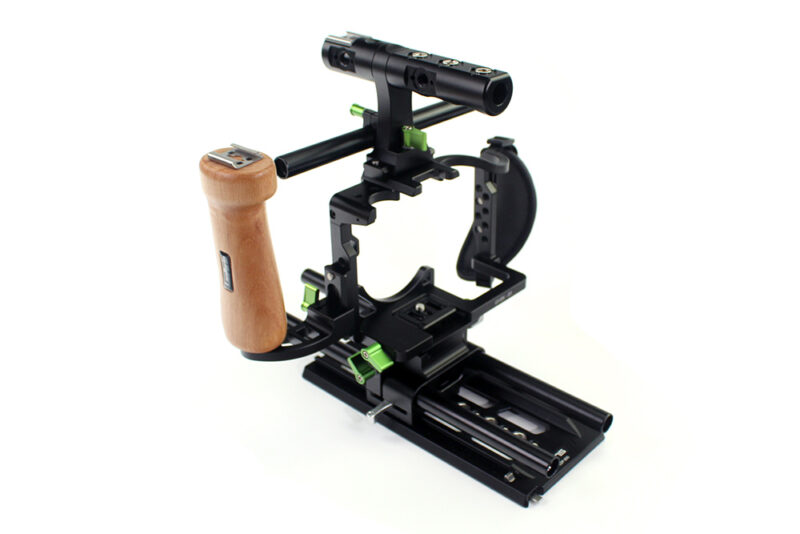 Wooden left handle with nato rail for cage - Image 2