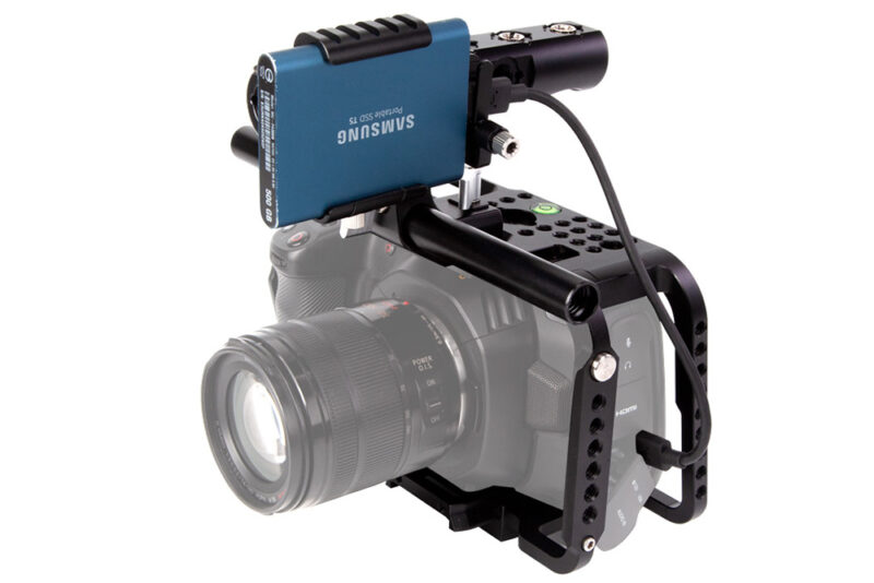 Lanparte BMPCC 6K/4K camera full cage with Manfrotto 501 quick release plate - Image 4
