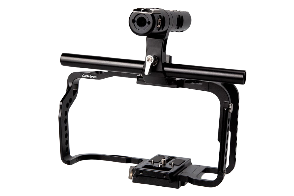 Lanparte BMPCC 6K/4K camera full cage with Manfrotto 501 quick release plate