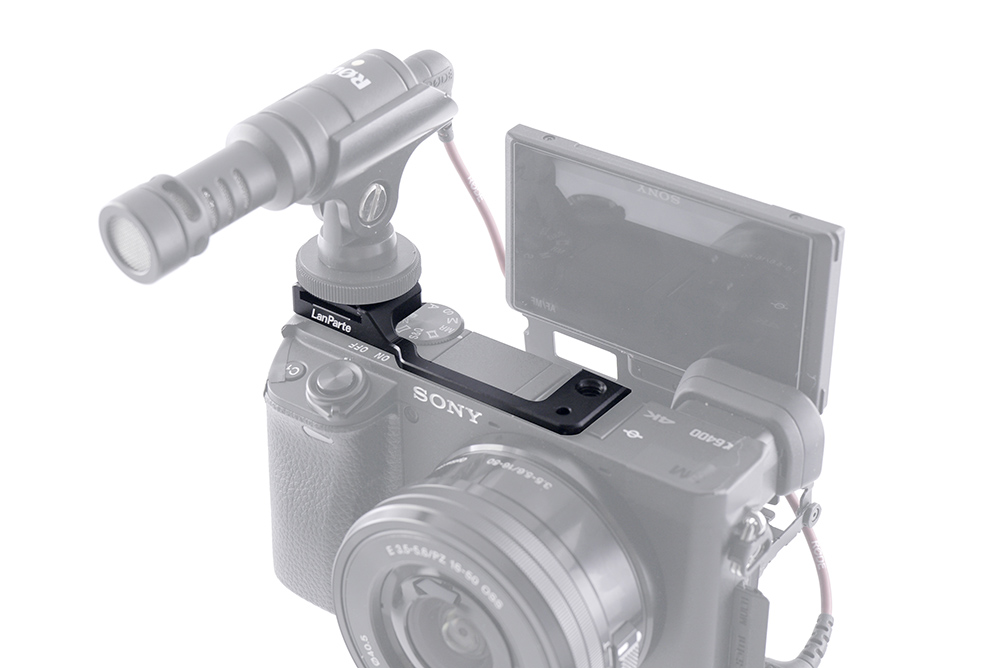 LanParte Sony A6400 cold shoe offset mount