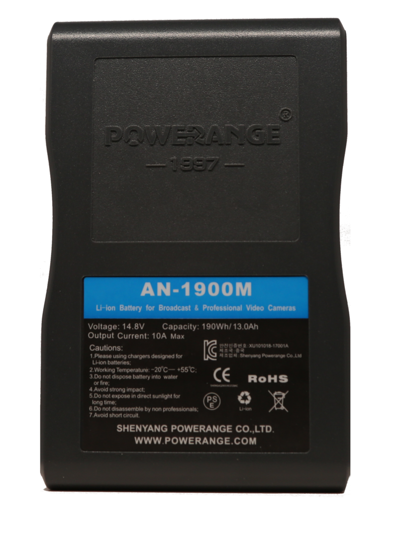 Powerange 190Wh SLIM Lithium-Ion V-Mount Battery