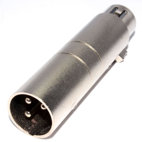 TRIGYN Gear High Amperage 3-Pin Male XLR to 4-Pin Female XLR Adapter