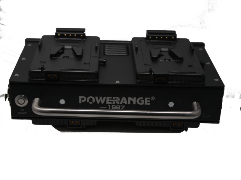 POWERANGE 4A Quad Fast Charger for V-mount 26V Batteries with 48VDC Output - Image 2
