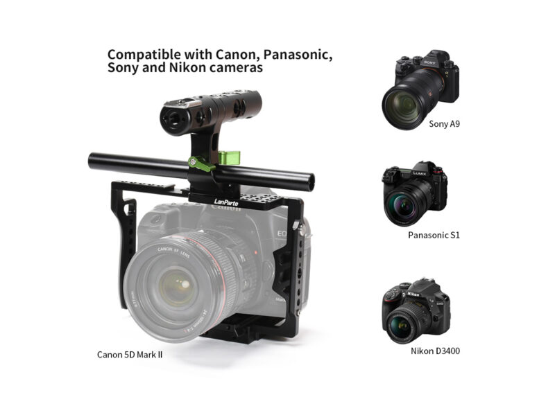 LanParte Universal Camera Cage with Top Handle - Image 2