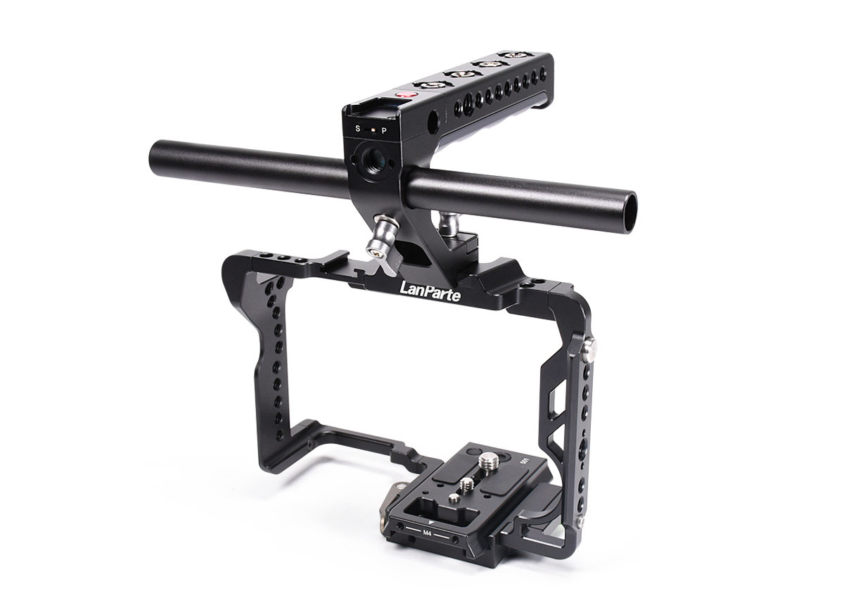 LanParte Panasonic S1H camera cage with R/S LANC top handle