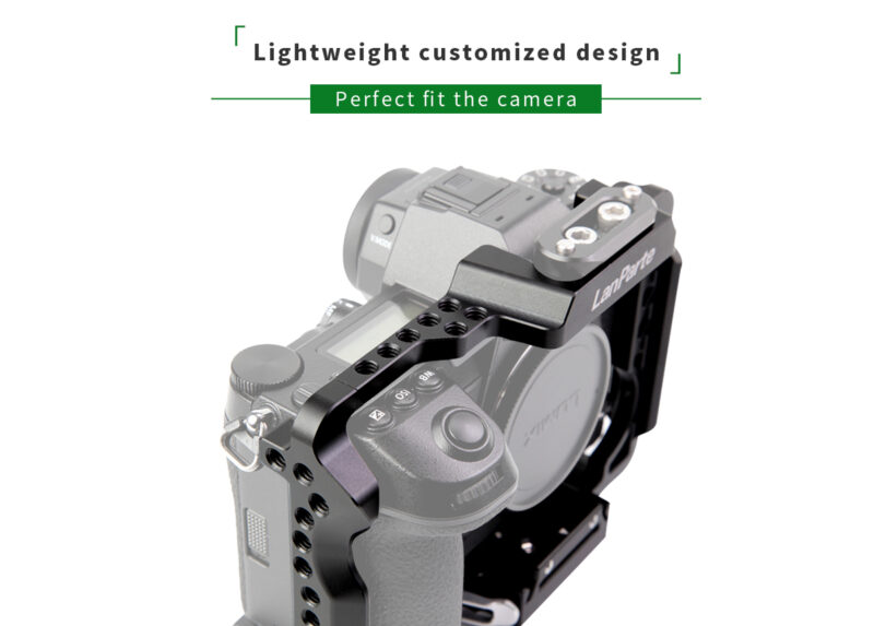 LanParte Panasonic S1H camera cage with R/S LANC top handle - Image 3