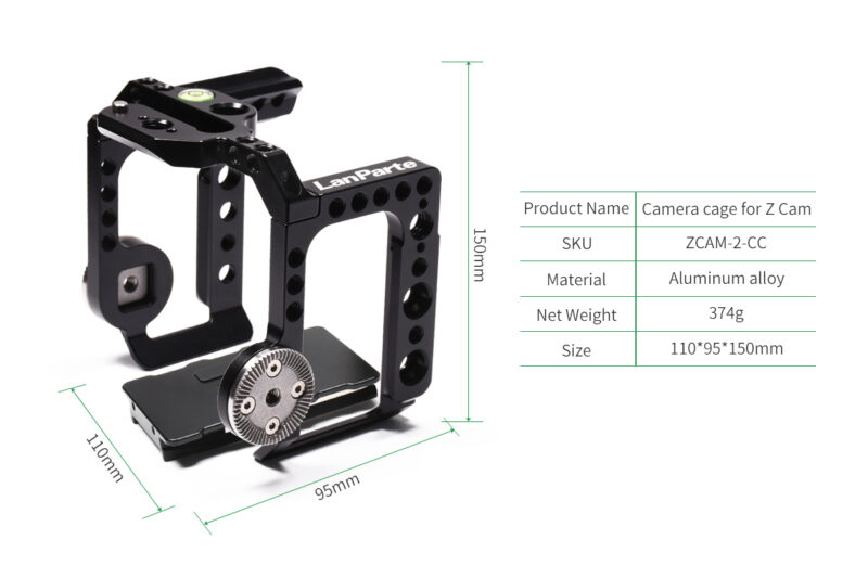 LanParte Z CAM E2-S6/F6/F8 camera cage(Cage only) - Image 5