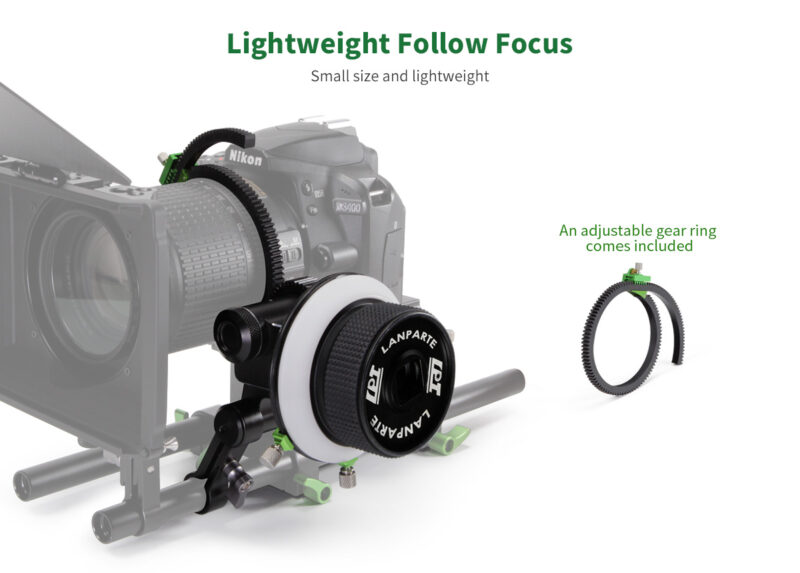 Lanparte Mini Follow Focus with Deployable Hard Stop - Image 5