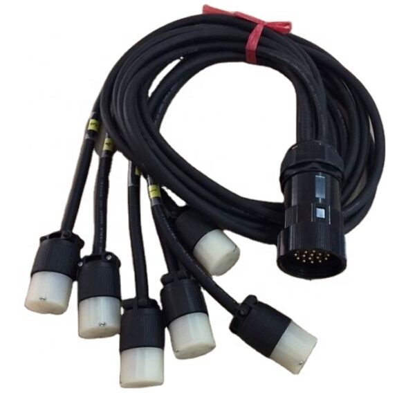 HYPERCORD 6ft 19Pin Male Socapex to 6x Female Edison Breakout Cable