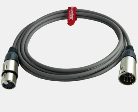 HYPERCORD AES/EBU High Flexible 110Ohm DMX Cable with 5Pin XLR Male to Female