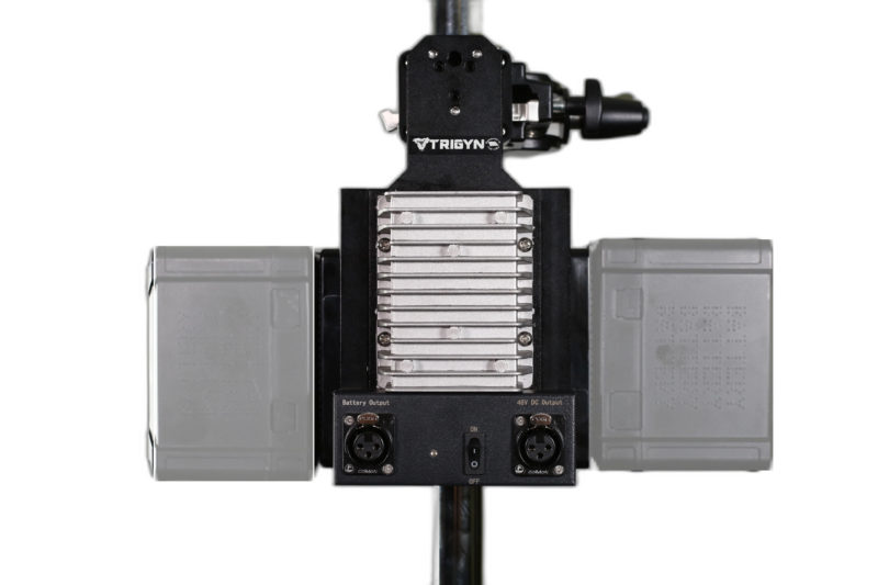 TRIGYN Power U-Bolt 650W 48V/28VDC Universal Quick Release U-Shaped Bracket with Dual Gold Mount Battery Plates BEST for 650W Max LED Fixtures. Vortex 8 Orbiter - Image 4