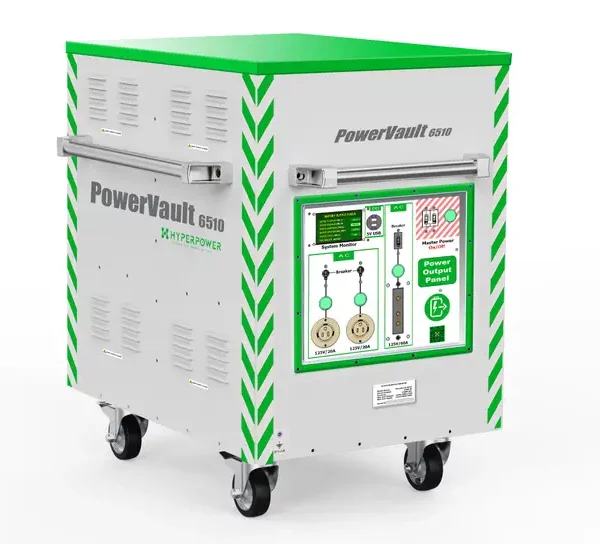 HYPERPOWER PowerVault 6510, 6.5KW, 10KWh, Portable Battery Power Generator