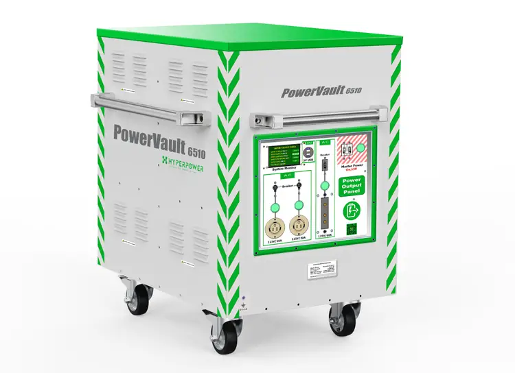 HYPERPOWER PowerVault 6510, 6.5KW, 10KWh, Portable Battery Power Generator