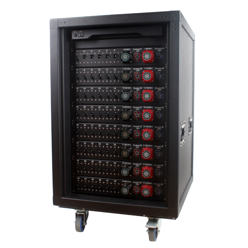 HYPERCORD HYPERRACK 400A 120V/208V 18U Power Distribution Rack - Image 2