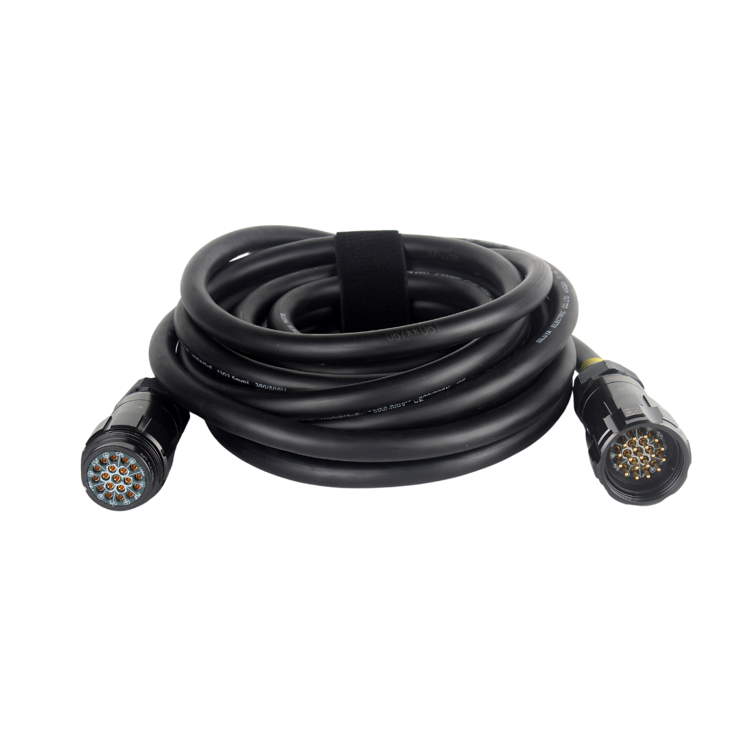 HYPERCORD 50ft 12AWG 20Amps 19-Pin Male Socapex LSC-19 to 19-Pin Female Socapex LSC-19 Extension Cable